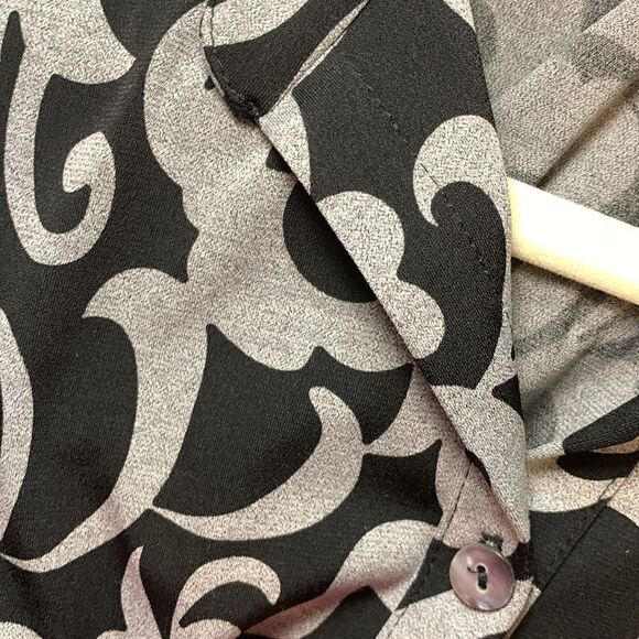 Chico's Size 2 classic and classy gray and black midi dress - Picture 10 of 10